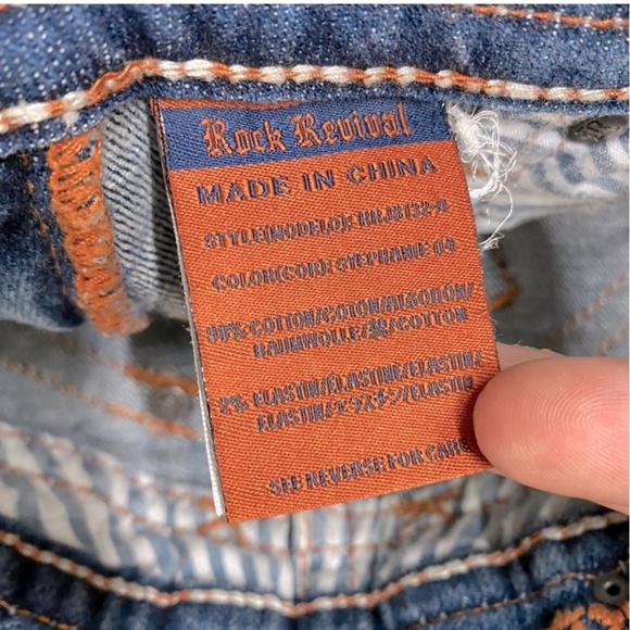 Rock Revival Stephanie Boot Med Wash Low Rise Boot Cut Jeans 26 - Picture 13 of 16